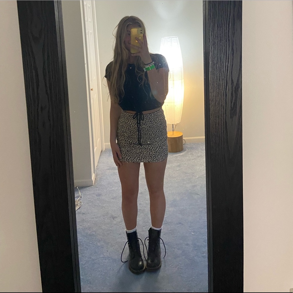 leopard print skirt!!